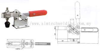 GH200-W HORIZONTAL HANDLE TOGGLE CLAMP