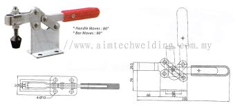 GH200WH HORIZONTAL HANDLE TOGGLE CLAMP