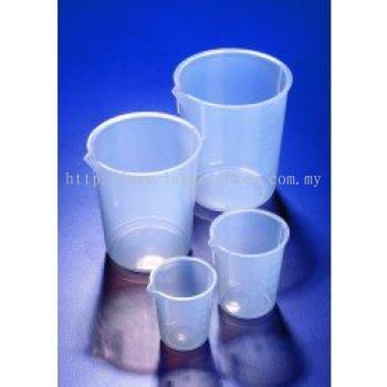 Azlon PP Beaker, tapered with moulded graduation