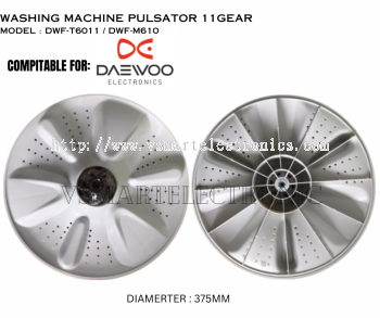 DAEWOO WASHING MACHINE PULSATOR (37.5CM) 11G