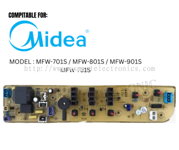 MFW-701S / MFW-801S / MFW-901S / MFW-751S MIDEA WASHING MACHINE PCB BOARD (CONTROL BOARD)