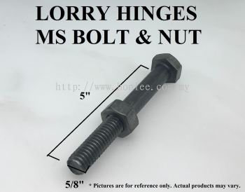 LORRY HINGES MS BOLT & NUT [5" X 5/8"] 