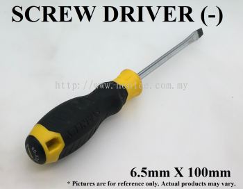 SCREW DRIVER (-) [6.5MM X 100MM]