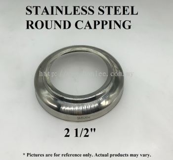 STAINLESS STEEL ROUND CAPPING 2 1/2" 