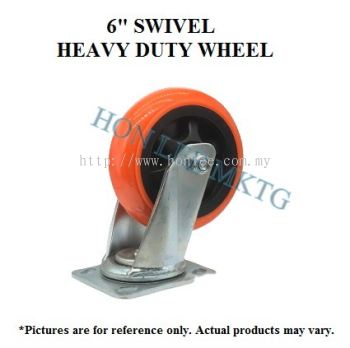 TPU SWIVEL HEAVY DUTY WHEEL 6" 