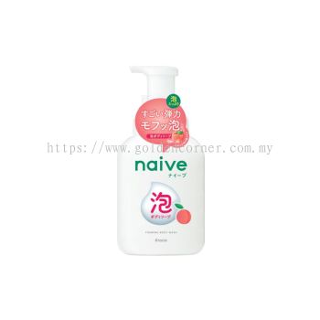 Naive Foaming Body Wash Jumbo (peach leaf extract)-500ml