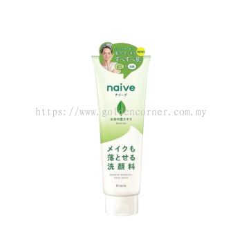 Kracie Naive Makeup Removal Face Wash 200g - Green Tea