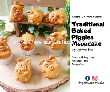 Traditional Baked Piggies Mooncake Workshop