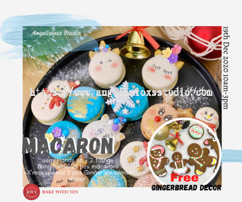 Christmas Macaron Woktshop & Gingerbreadman Decor 