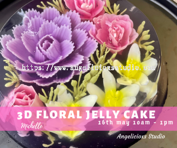 3D Jelly Floral Cake