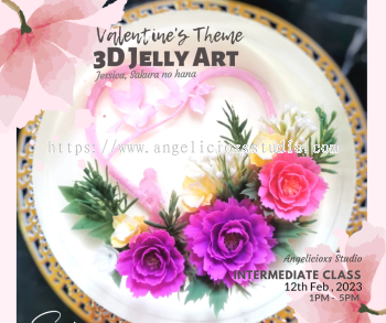 Valentine's Theme 3D Jelly Cake 