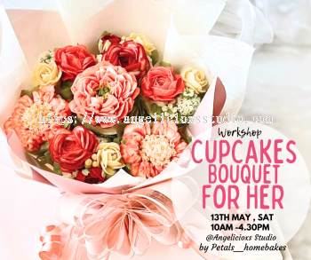 Cupcakes Flower Bouquet Workshop 