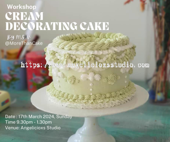 Cream Decorating Cake