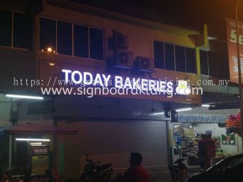 Today Bakeries 3D LED Box Up Signage In Klang Utama
