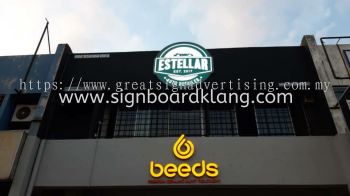 Estellar Beeds 3D Led conceal box up 3D lettering aignage At usj subang jaya