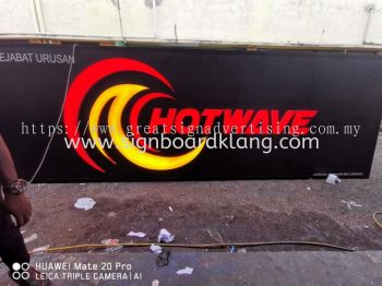 Hotwave 3d LED conceal box up lettering signage signboard at kota damansara Kuala Lumpur
