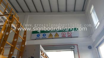 Normal Metal G.I Safety Signage at Kapar Klang