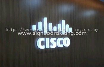 Cisco 3D LED Acrylic Box Up Lettering Signage at Kuala Lumpur