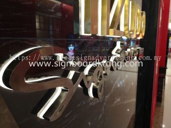 3D STAINLESS STEEL GOLD BOX UP SIGNBOARD MAKER AT KLANG | SUBANG | PUCHONG | SUNWAY MENTARI