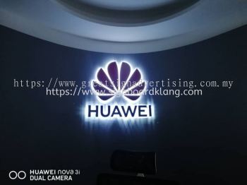 HUAWEI 3D LED FRONTLIT BOX UP LETTERING SIGNAGE MANUFACTURER AT KUALA LUMPUR (KL), AMPANG, MALAYSIA, KEPONG, HULU LANGAT