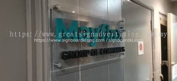 mayflax acrylic base with 3d pvc cut out letteting logo indoor signage signboard at petaling jaya selangor