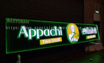 Premium 3D Face-lit Letters + Aluminum Panel Base Signboard Supplier in Setapak, Selayang & Ijok