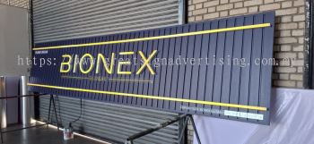 Budget 3D LED Front-Lighted + Aluminium Strip Ceiling Base Signage Expert in Gombak, Kajang & Sri Petaling