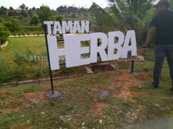 PVC board 3D lettering Roadsign with Frame