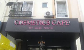 Cosmetics Cafe 3D LED signage at shah alam 