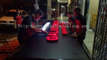 Galaxy Motor Services (M) Sdn Bhd 3D Box Up LED Signboard At Klang Meru