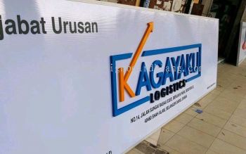 Kagayaku Logistics EG 3D box up Signboard at Kota kemuning Shah alam