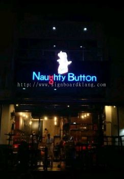 Naughty Button Pub 3D Led Boxup Sigange signboard In Damansara Kuala lumpur kl