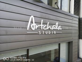 Artchala Studio 3D Pvc Box up lettering Sigange install at Setia Alam Shah alam 