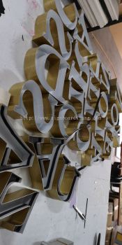 Gold Vision Optical 3D LED box up lettering Signage at sugai boluh Kuala Lumpur