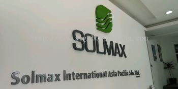 Solmax 3D box up lettering signage at port klang 