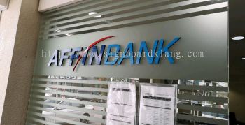 Affin Bank 3d box up lettering at port klang