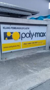 Poly-Max 3D Box up lettering Signage At Banting 