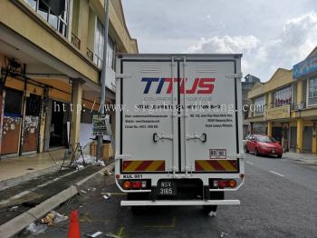 Titus Experess Delivery Sdn Bhd Truck Lorry Sticker at klang