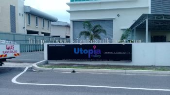 Utopia Valley Logistics 3d Box up sigange At Kapar Klang
