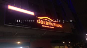 Golden Shine 3D LED Channel box up lettering sigange at cheras Kuala Lumpur