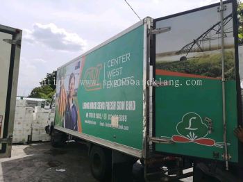 Leong hock seng fresh adn bhd Truck lorry sticker at Batu cave Kuala Lumpur