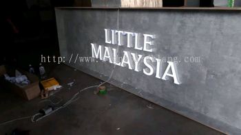 Little Malaysia 3d LED channel box up lettering signboard signage at sepang KLIA airport Kuala Lumpur