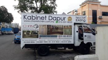 Chan cabinet Truck lorry sticker at klang