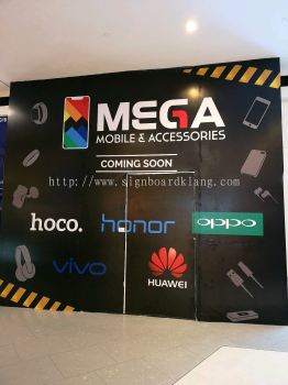 Mega Mobile Accessories Shopping Mall hoarding board at kota damansanra 