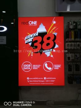 red one network sdn bhd LED fabrix light box at Petaling jaya bangsa Kuala Lumpur