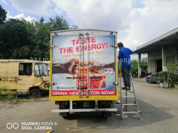 Truck box lorry sticker full warping still sticker in Kuala Lumpur and klang