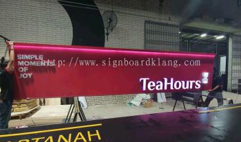 klang Group Teahours 3D led channel box up lettering frontlit signage at setia alam shah alam and klang