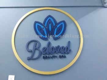 Beloved indoor 3D box up lettering signage at Kuala Lumpur