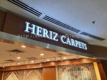 Heriz Carpets 3D led conceal box up lettering frontlit sigange signboard at shah alam