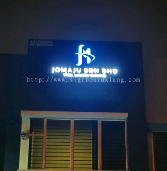 jomaju Sdn bhd 3D LED channel box up lettering frontlit signage at botanic bukit tinggi klang